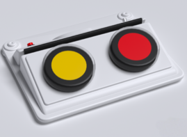 Игровой коммуникатор 2-х кнопочный со вставкой - fgospostavki.ru - Салехард