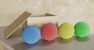 Набор кинезиологических мячей в коробке - fgospostavki.ru - Салехард