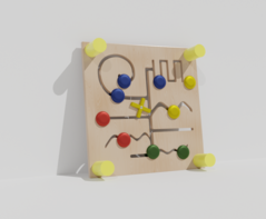 Тактильно-развивающая панель с лабиринтами - fgospostavki.ru - Салехард