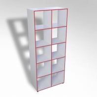 Шкаф открытый многосекционный ТР10 ЛДСП  - fgospostavki.ru - Салехард