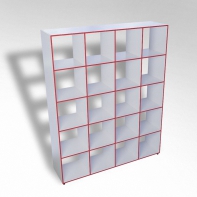 Шкаф открытый многосекционный ТР20 ЛДСП - fgospostavki.ru - Салехард