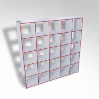 Шкаф открытый многосекционный ТР25 ЛДСП - fgospostavki.ru - Салехард