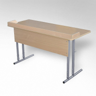 Стол ученический 'Школьник' для кабинета химии с бортиком  - fgospostavki.ru - Салехард