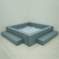 Сухой бассейн с шариками и RGB-подсветкой 140х140 см - fgospostavki.ru - Салехард