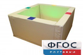 Сухой бассейн интерактивный с кнопками-переключателями (150х150х66 сантиметров) - fgospostavki.ru - Салехард