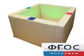 Сухой бассейн интерактивный с кнопками-переключателями (217х217х66 сантиметров) - fgospostavki.ru - Салехард