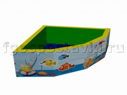 Сухой бассейн угловой с шелкографией - fgospostavki.ru - Салехард