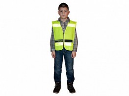 Световозвращающий жилет на молнии для пешеходов - fgospostavki.ru - Салехард