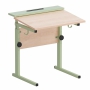 Стол ученический с наклоном столешницы (0-15°) на прямоугольной трубе - fgospostavki.ru - Салехард