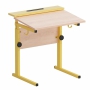 Стол ученический с наклоном столешницы (0-15°) на прямоугольной трубе - fgospostavki.ru - Салехард