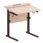 Стол ученический с наклоном столешницы (0-15°) на прямоугольной трубе - fgospostavki.ru - Салехард