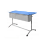 Школьный двухместный стол с перфорированным экраном - fgospostavki.ru - Салехард