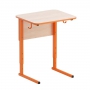 Стол ученический регулируемый (одноместный) на прямоугольной трубе - fgospostavki.ru - Салехард