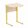 Стол ученический регулируемый (одноместный) на прямоугольной трубе - fgospostavki.ru - Салехард