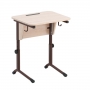 Стол ученический с наклоном столешницы (0-24°) на плоскоовальной трубе - fgospostavki.ru - Салехард