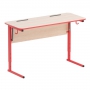 Стол ученический двухместный с наклоном столешницы (0-24°) на прямоугольной трубе - fgospostavki.ru - Салехард